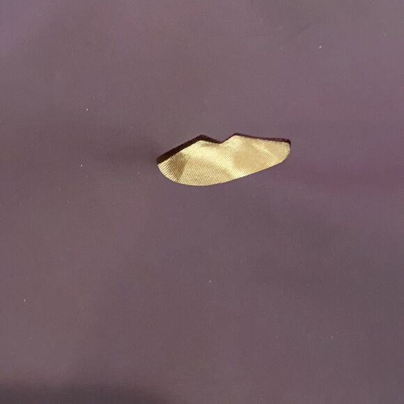 Selena Gomez Purple Tote With Lips Purple & Gold - Picture 7 of 8